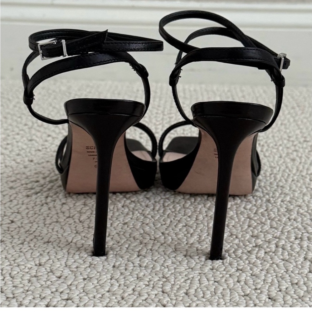 SCHUTZ Black Strappy Heels - Picture 6 of 13